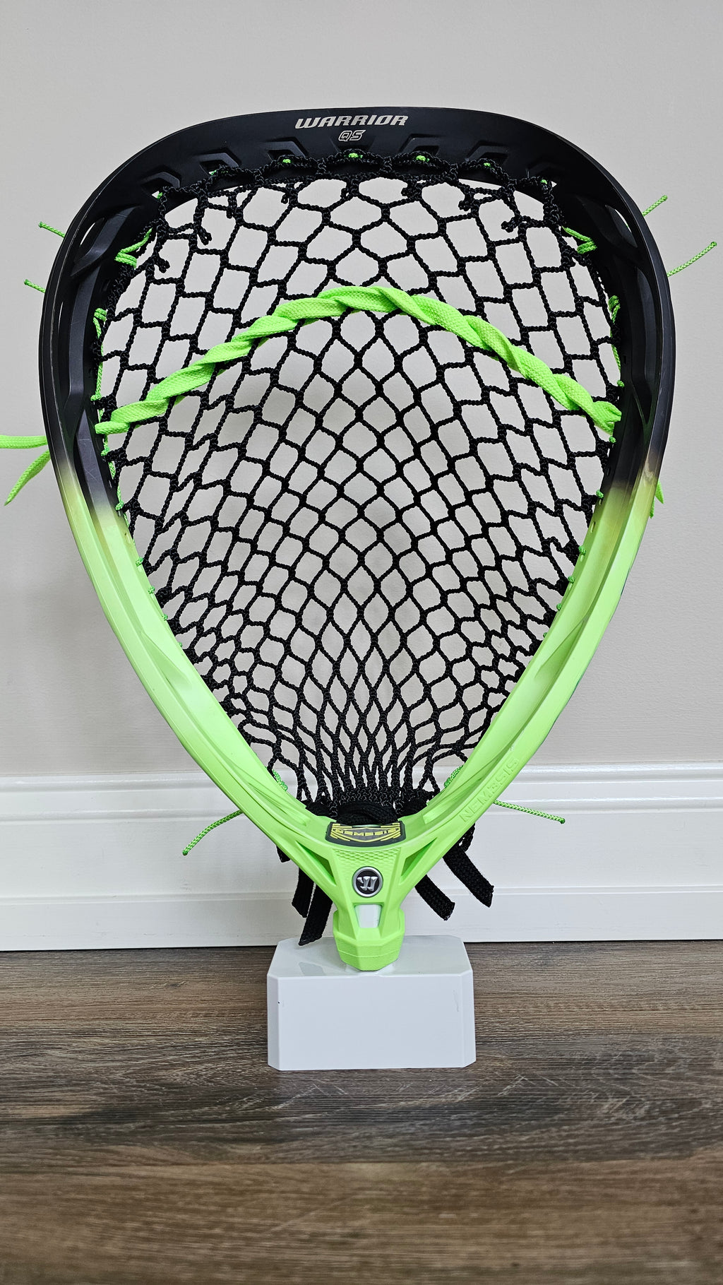 Warrior Nemesis Goalie Black to Neon Green