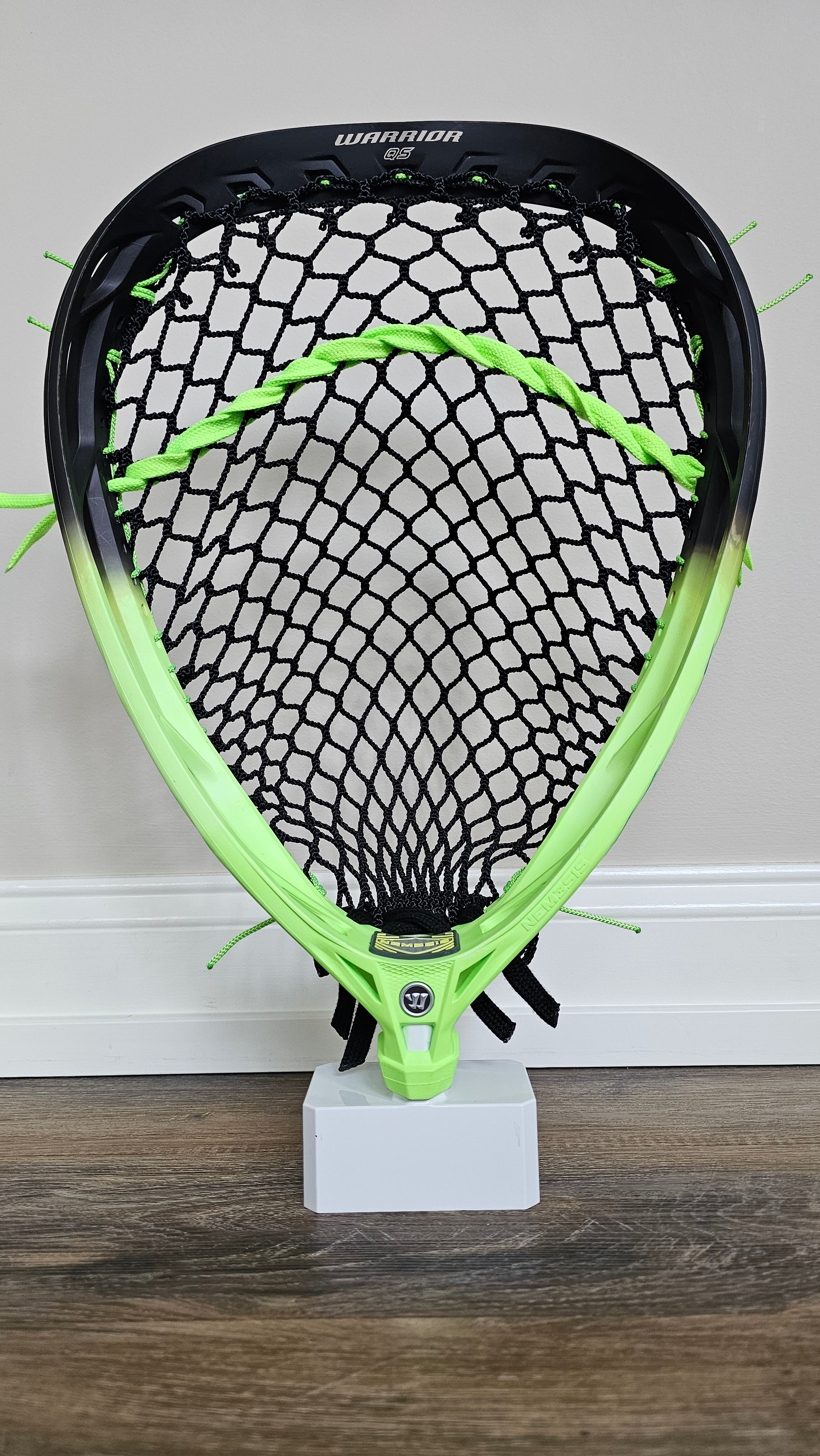 Warrior Nemesis Goalie Black to Neon Green
